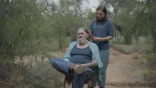 Kate Cheel and Daniel P Jones as Milena and Max in Strange Colours